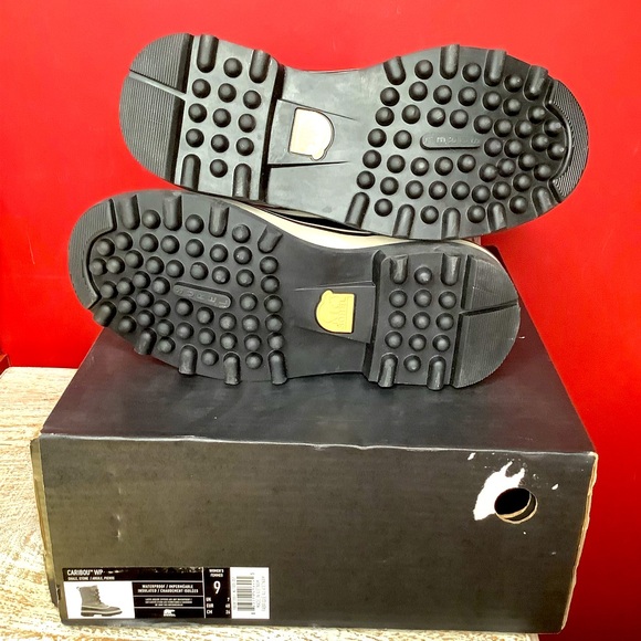 SOREL WP Sz 9 NWT Caribou Shale & Stone Winter Boots -40* Rated Faux Fur Lined - Picture 8 of 12